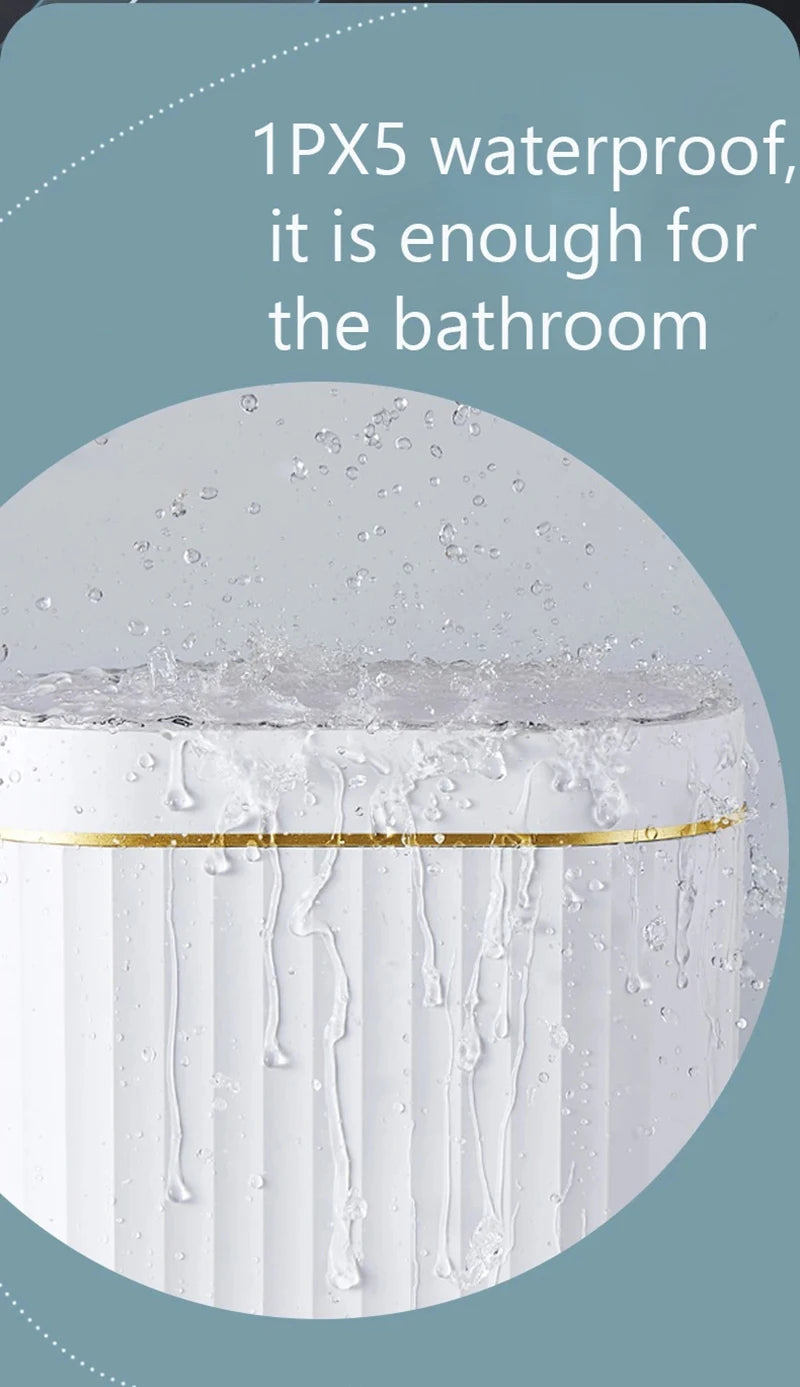 7L Smart Sensor Trash Can For Kitchen Garbage Tin For Bathroom Light Luxury Family Living Room Cracks Trash Bin Cubo Basura