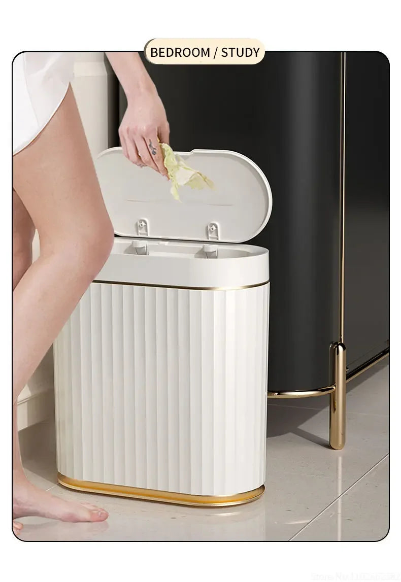 Electronic Automatic Smart Sensor Garbage Bin Household 7L/9L Smart Trash Can Toilet Waste Garbage Can for Kitchen Bathroom