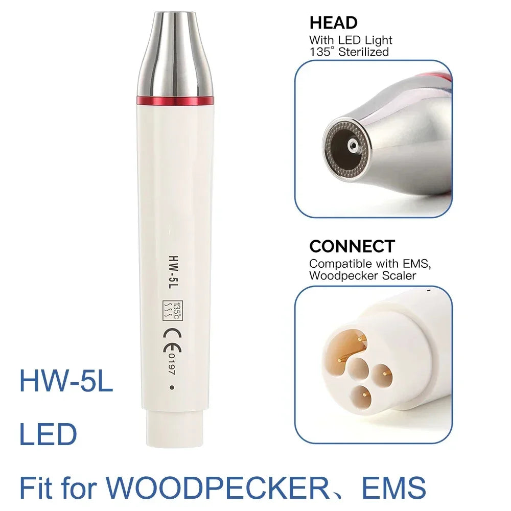 Dental Ultrasonic Piezo Scaler Handpiece Fit for SATELEC EMS Dental Ultrasonic Scaler 135° Sterilized Instrument Dentistry