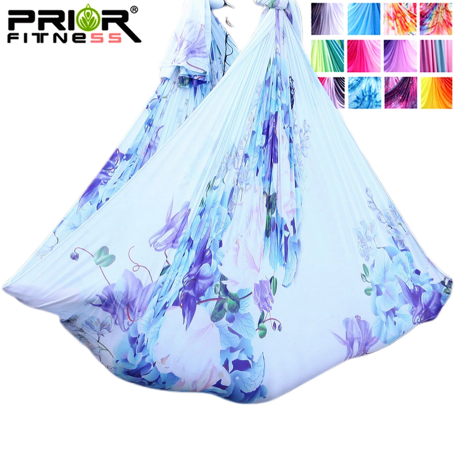 4m Aerial Yoga Hammock Fabric Ombre Aerial silks Gradient Color Yoga Fitness Stretch Belt For GYM Indoor Yoga Studio