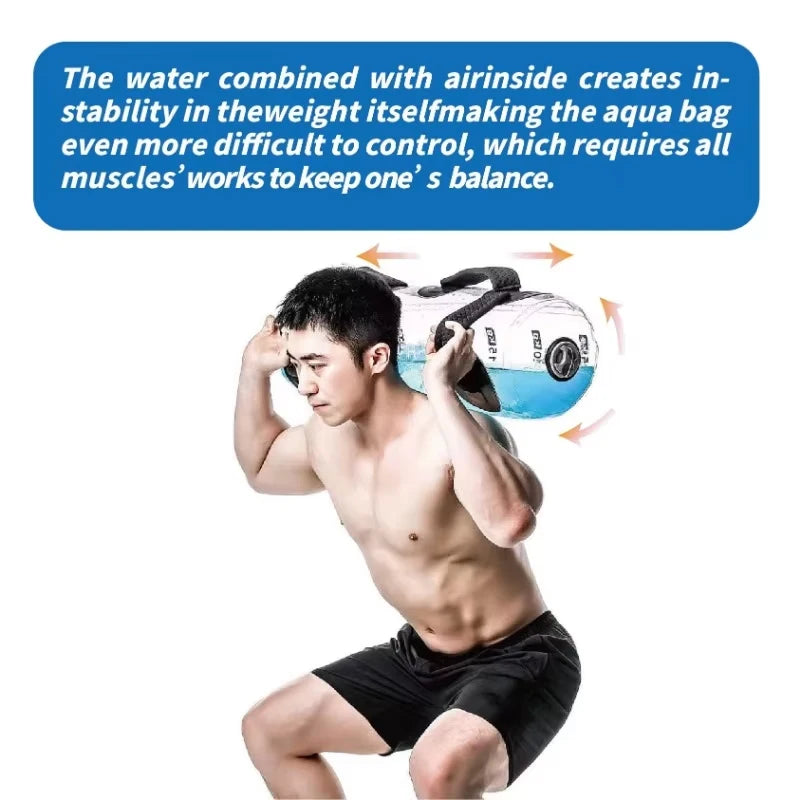 Training Power Bag Ultimate Core And Balance Exercise Portable Stability Fitness Equipment Inflatable Weightlifting Water Bag