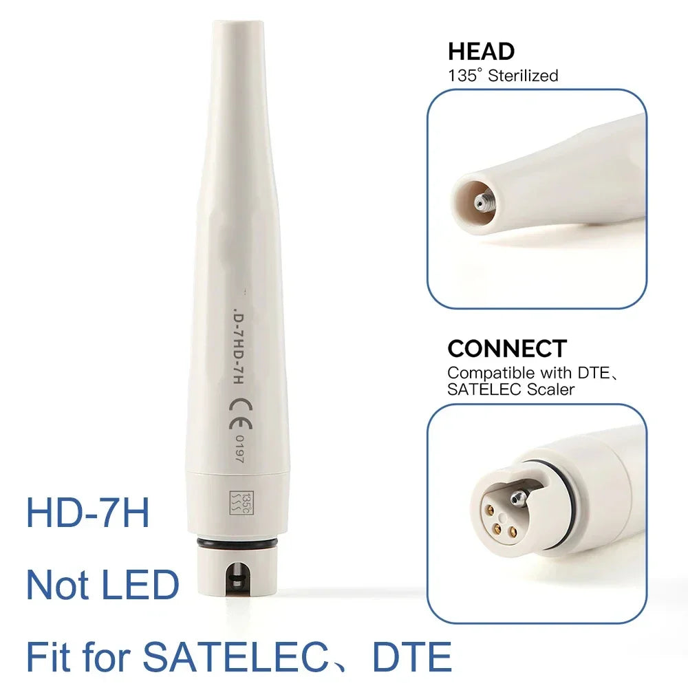 Dental Ultrasonic Piezo Scaler Handpiece Fit for SATELEC EMS Dental Ultrasonic Scaler 135° Sterilized Instrument Dentistry