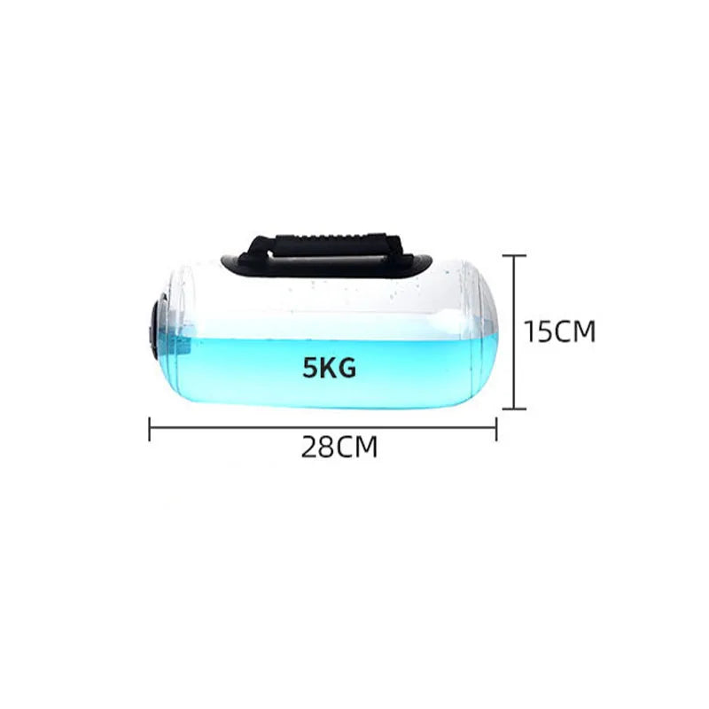 5/10/15/20/30kg Aqua Bag Portable Inflatable Water Power Bags for Weightlifting Workout Home Gym Body Building Fitness Equipment