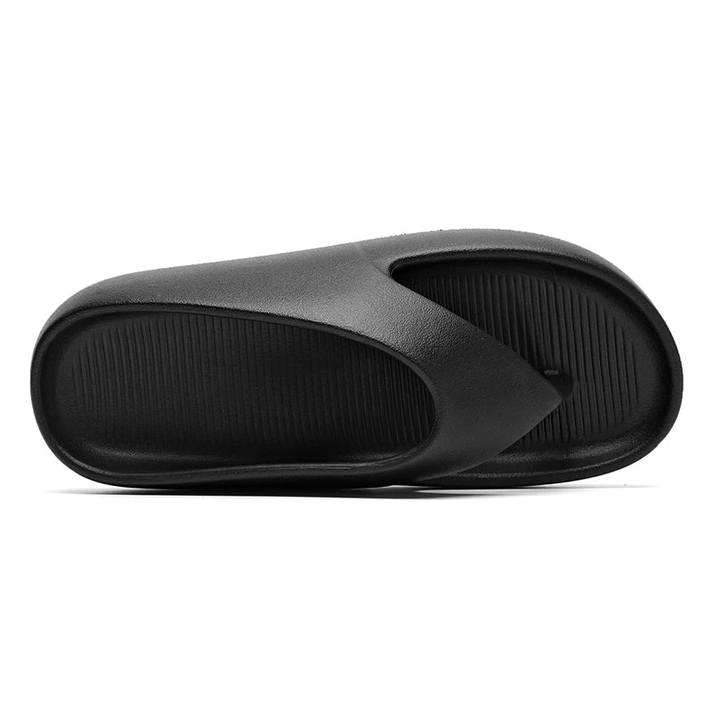 Mens Platform Flip Flops Summer Soft Sole EVA Slippers for Women Outdoor Casual Beach Shoes Home Non-slip Bathroom Couple Shoes