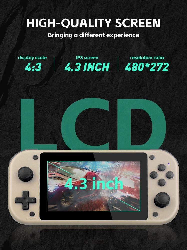 DATA FROG M17 4.3 inch Handheld Game Console Player Mini Portable Game Console Built-in 19000 Games Gifts For Children