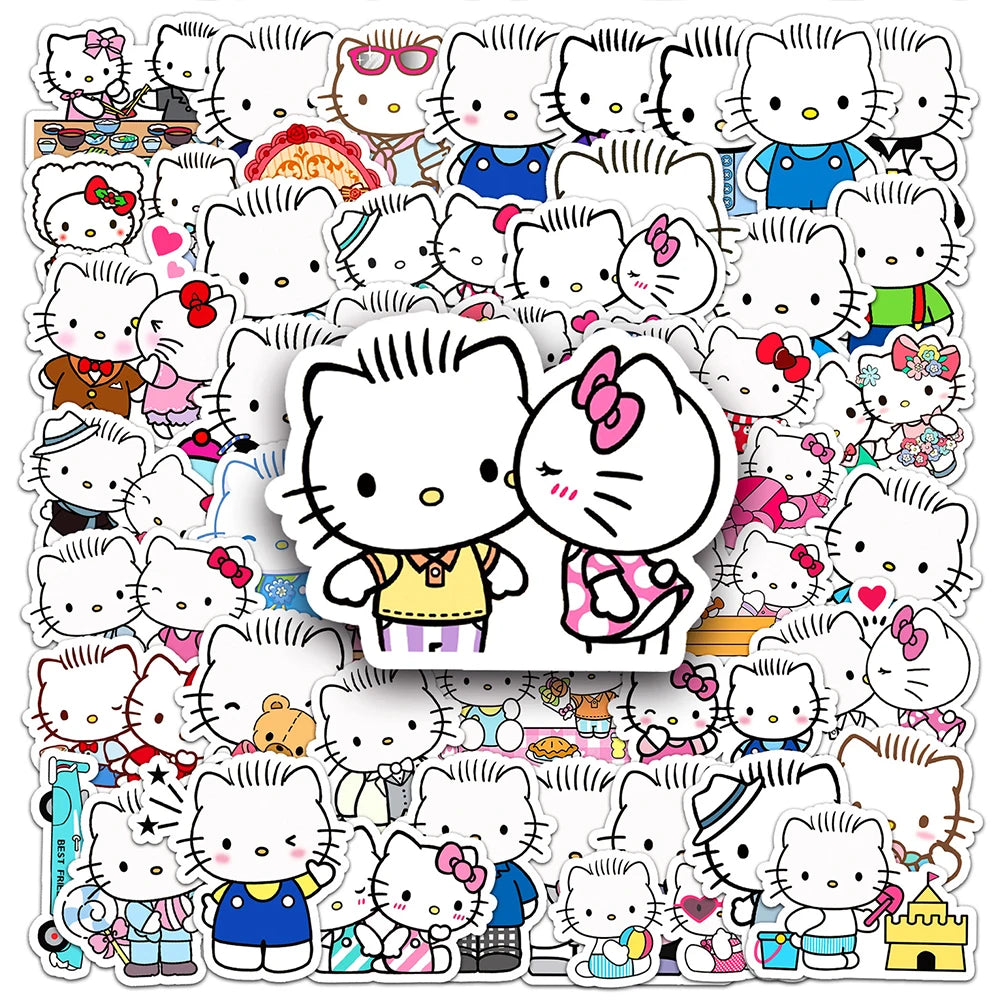 10/30/50pcs Cute Hello Kitty Dear Daniel Star Stickers Kawaii Sanrio Cartoon Sticker Phone Luggage Guitar Anime Graffiti Decals