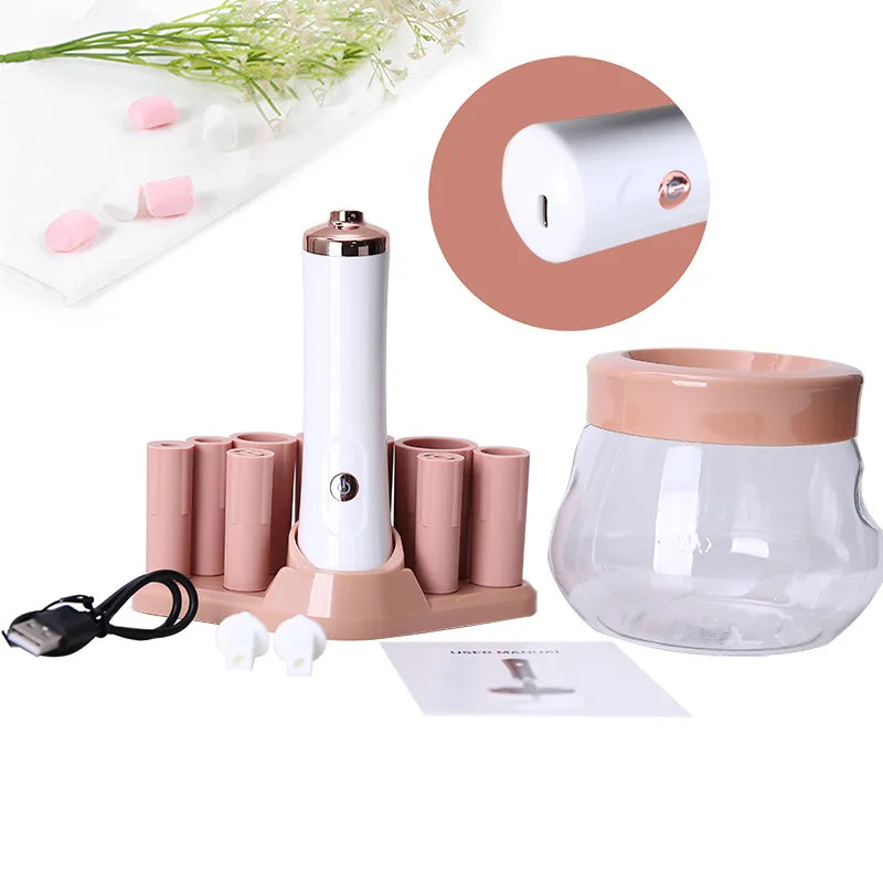 Professional 1PC Black/pink Electric Makeup Brush Cleaner Fast Washing Drying Make up Brushes Cleaning Makeup Brush Tools