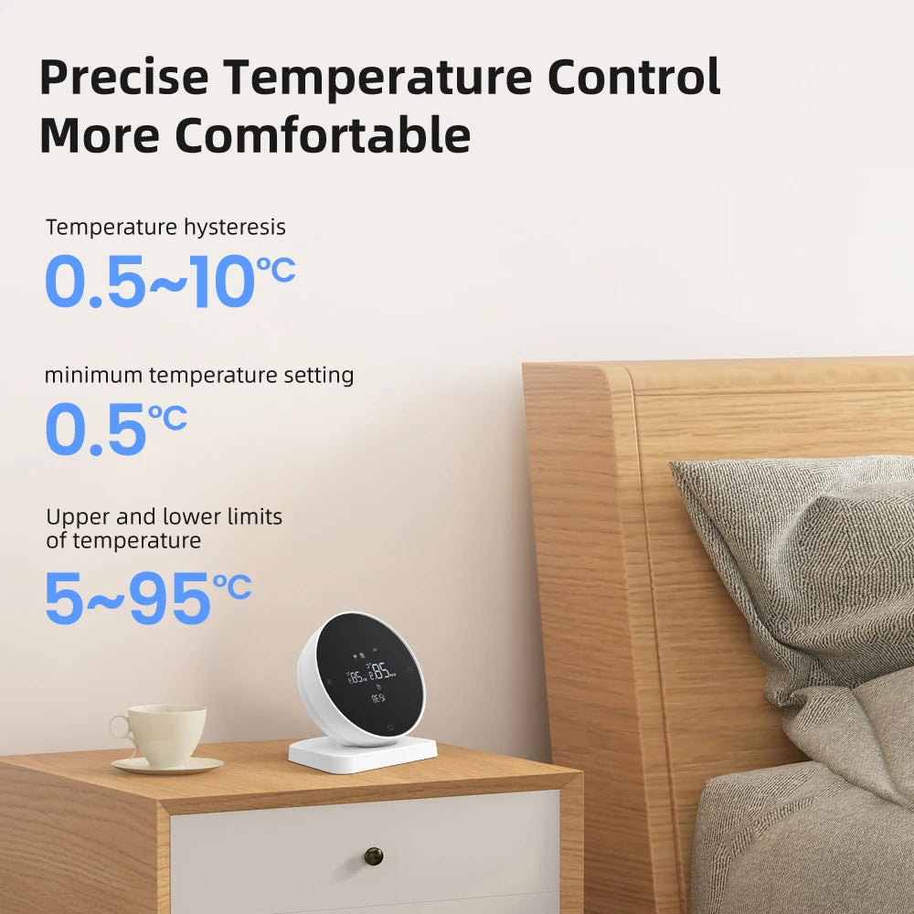 AVATTO Tuya WiFi Smart Thermostat,RF Wireless Receiver Temperature Controller ,For Water Gas Boiler Support Alexa Google Home