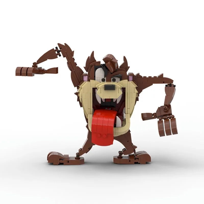 MOC -100573 Big Mouth Monster Anime Cartoon Game Character Building Block Model Toy Gift moc-100573
