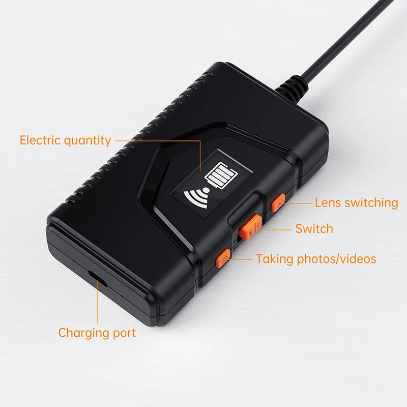 Industrial WIFI Endoscope HD 1080P Dual Lens Camera 5.5MM Car Inspection Borescope IP67 Waterproof for Vehicle Engine