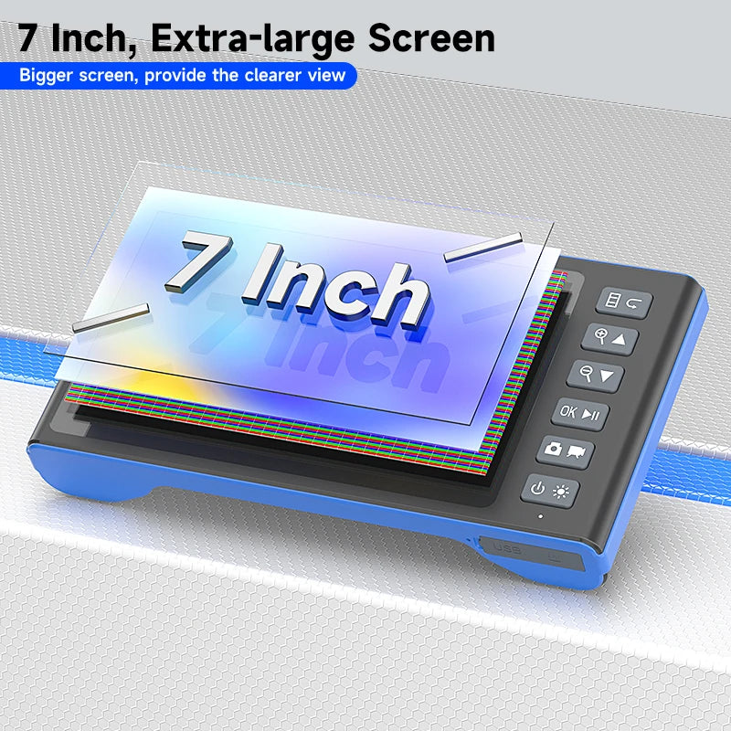 7 Inch IPS Screen Endoscope HD1080P Single Dual Triple HD1920 5MP Autofocus Camera USB Plug Car Inspection Borescope Take Photo