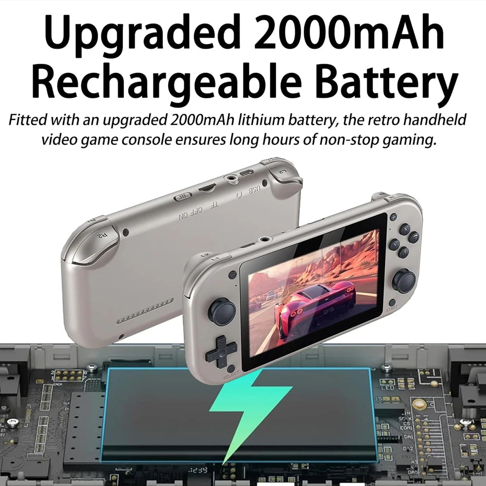 M17 Retro Handheld Game Console with 30000+ Games 4.3-inch IPS Screen Video Games Consoles Open Source Retro Gaming Console