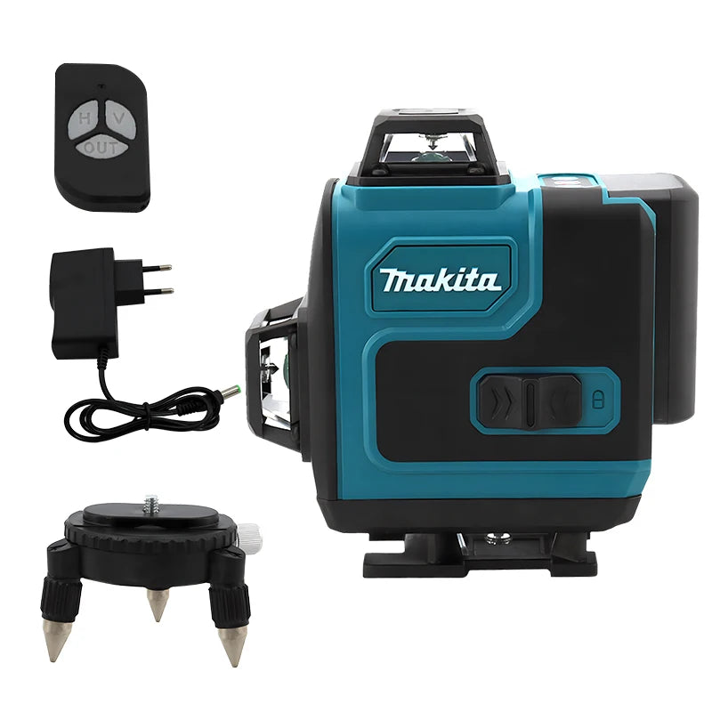 Makita High-Precision 16-Line 360 Horizontal Vertical Cross Level Green Light Laser High-Precision Wall-Mounted Portable Tool