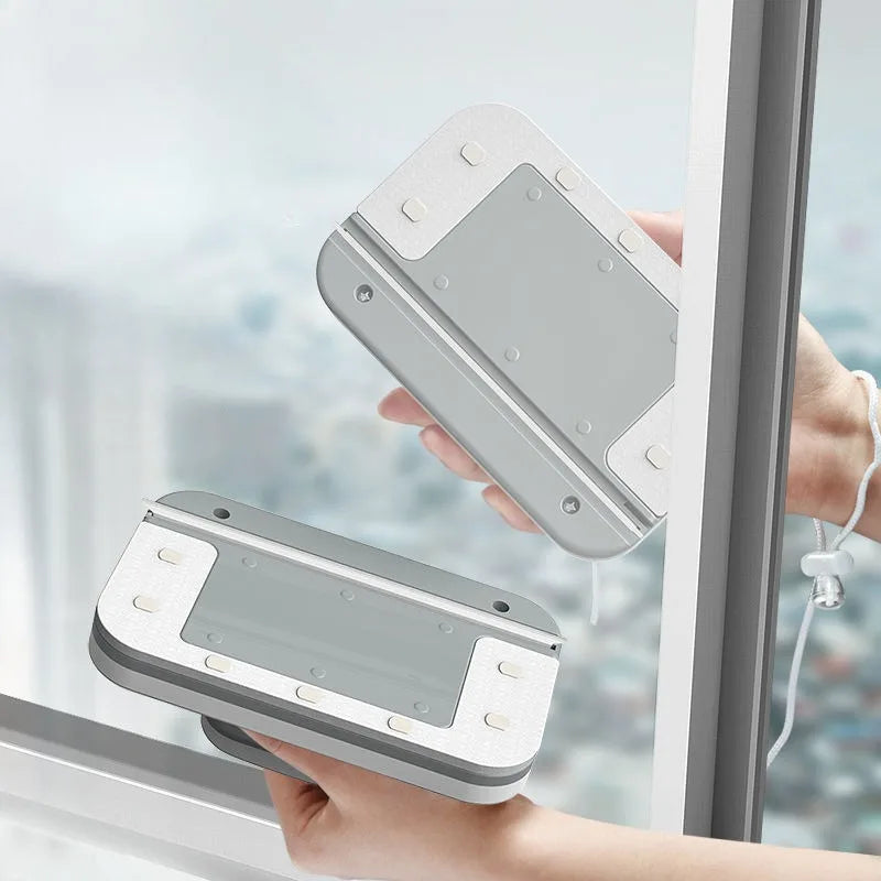Magnetic Double-Sided Window Cleaner - Strong Suction for High-Rise Buildings & Home Use