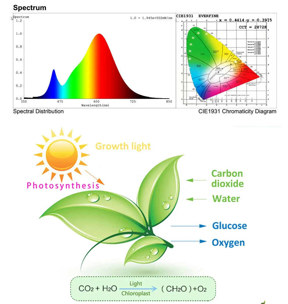 Full Spectrum LED Plant Grow Light AC220V 50/100/200/300W with switch for greenhouse hydroponic plants flower seeds growth light
