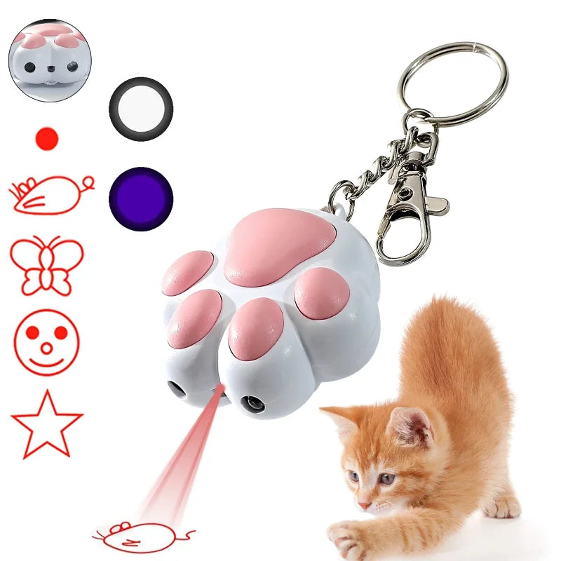 Pet Cat Toys USB Rechargeable Multifunctional Pets Laser Toy for Cats Interactive Funny Kitten Training Laser Toy Pet Supplies