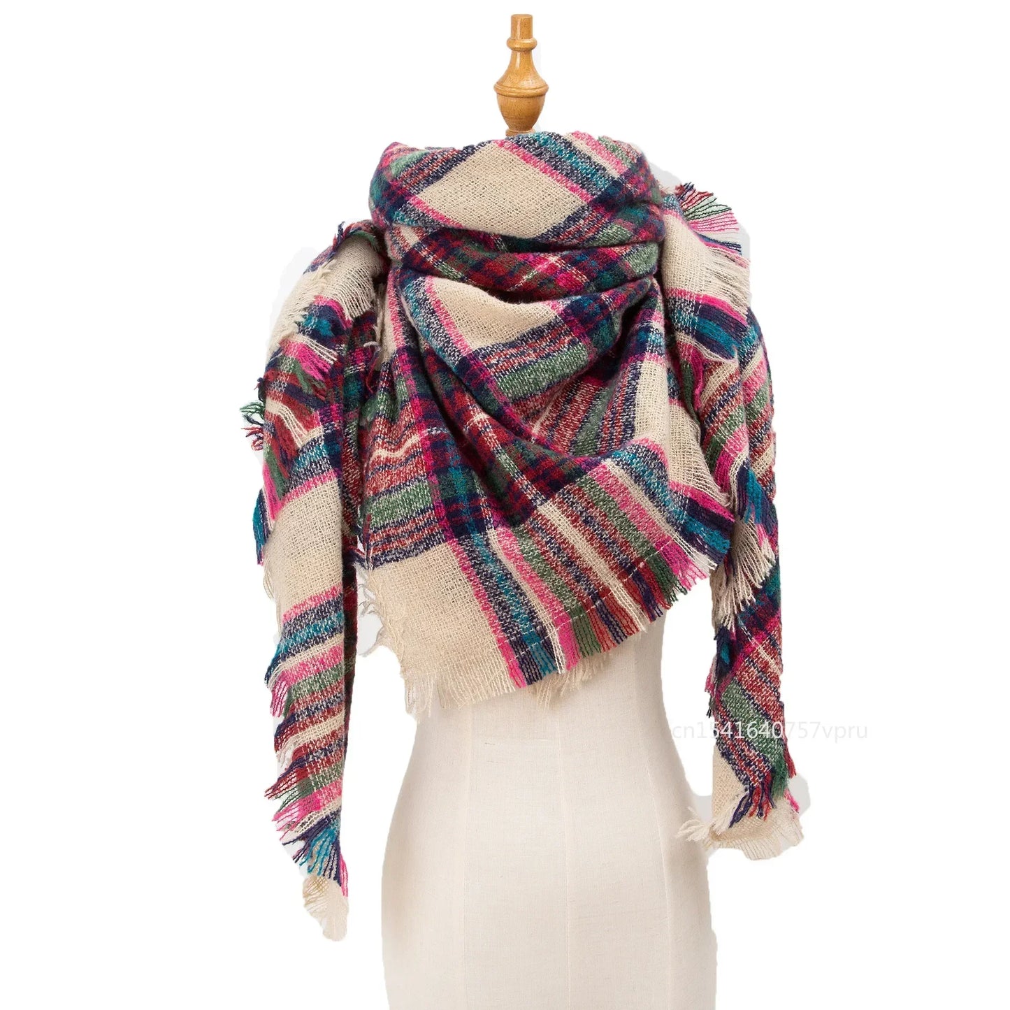 Newest Designer Scarf women luxury Plaid Scarves Shawls Brand Knitted Cashmere Bufandas Invierno Mujer Fashion Bandana Wrap