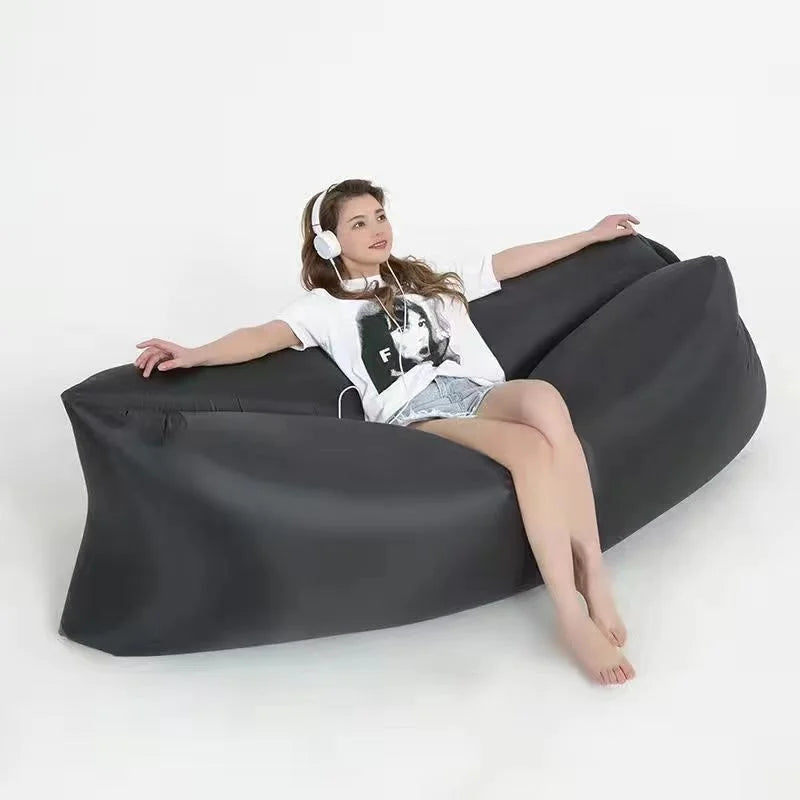 Super light lazy air sofa outdoor sofa Sleeping bag Field inflatable sofa bed cushion sleeping bed