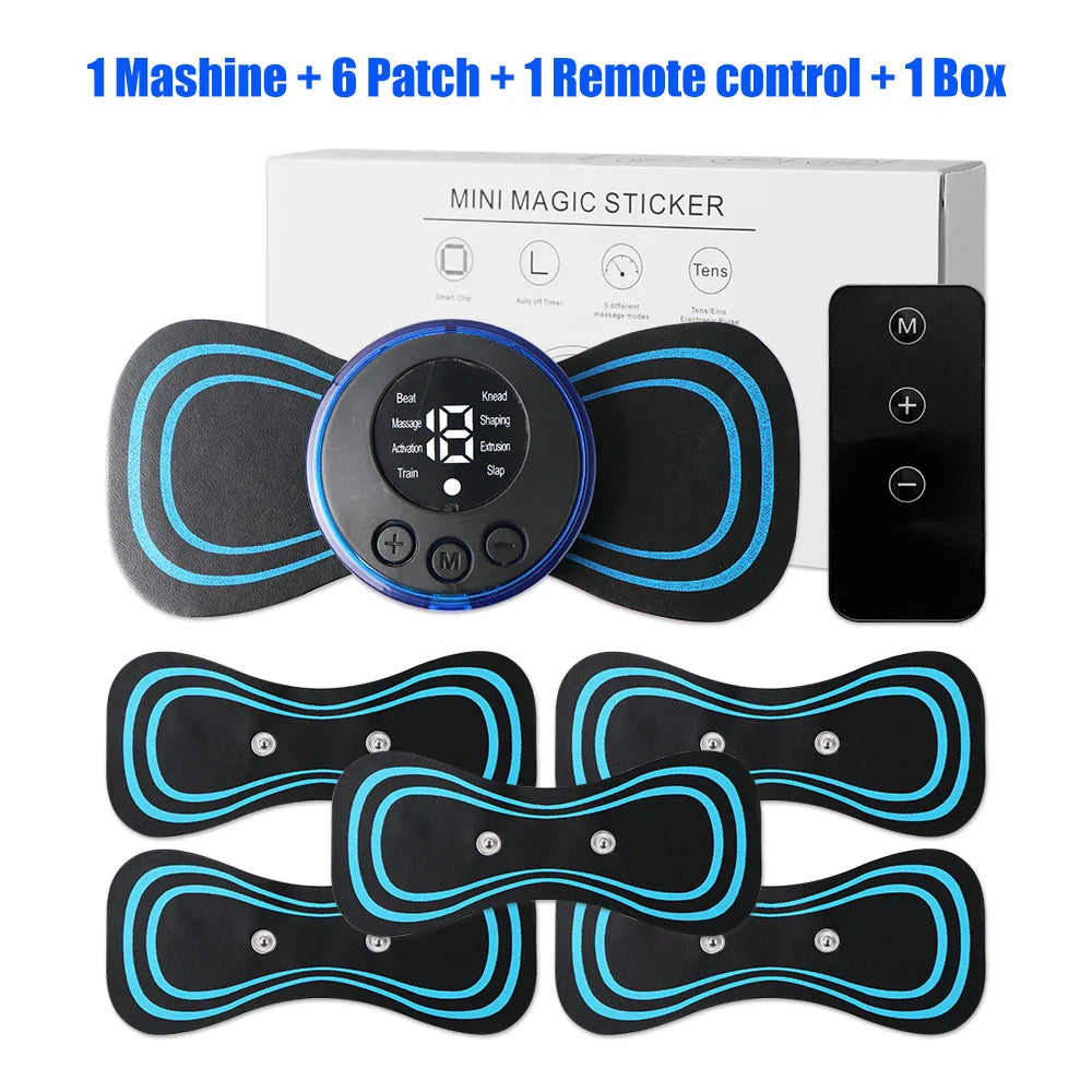 EMS Neck Massager Electric Cervical Vertebra Massage Patch for Relieve Relax Muscle Fatigue Relaxation Portable Neck Stretcher