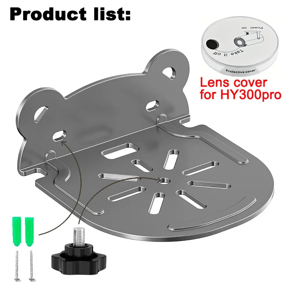 DITONG Wall Mount Projector Stand Compatible with HY300 Pro Projectors Sturdy Durable Metal Bracket