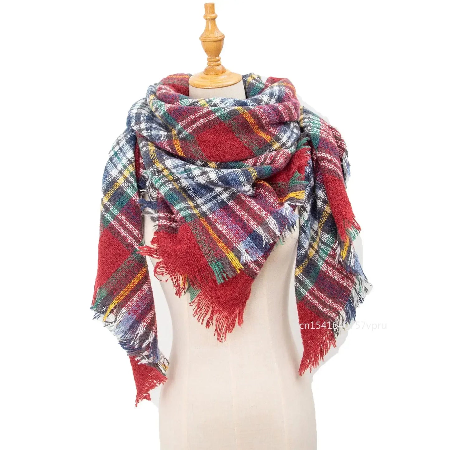Newest Designer Scarf women luxury Plaid Scarves Shawls Brand Knitted Cashmere Bufandas Invierno Mujer Fashion Bandana Wrap