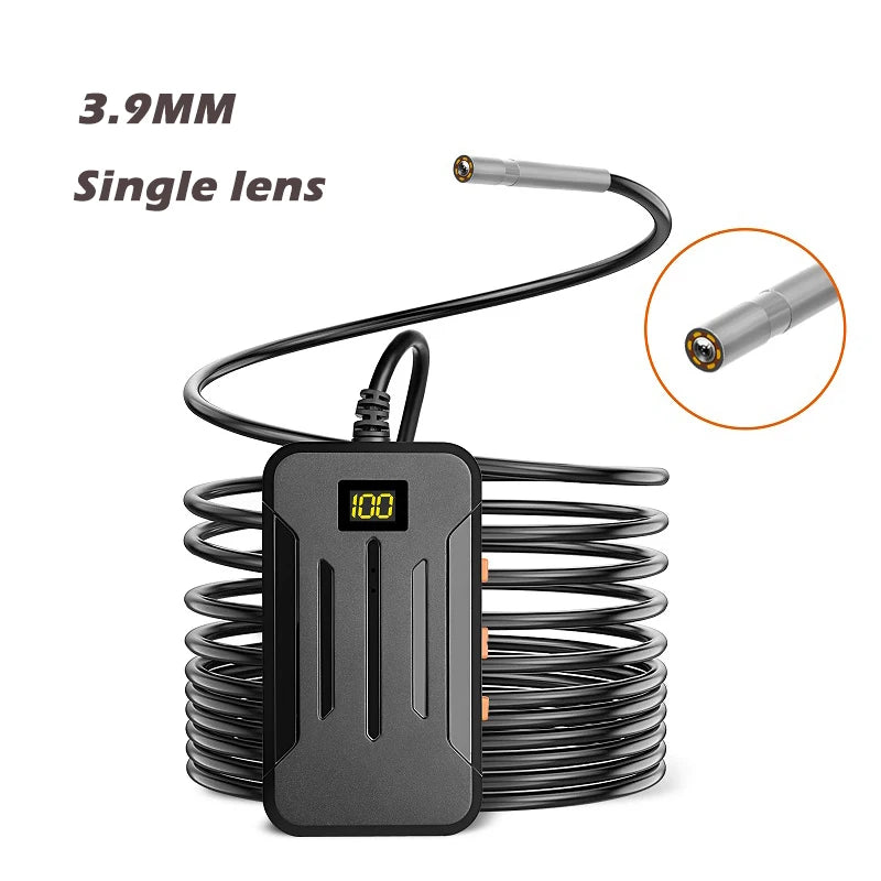 Industrial WIFI Endoscope HD1080P Single Dual Lens Camera 8MM/5.5MM/3.9MM Car Inspection Borescope IP68 Waterproof 2600mAh LEDs