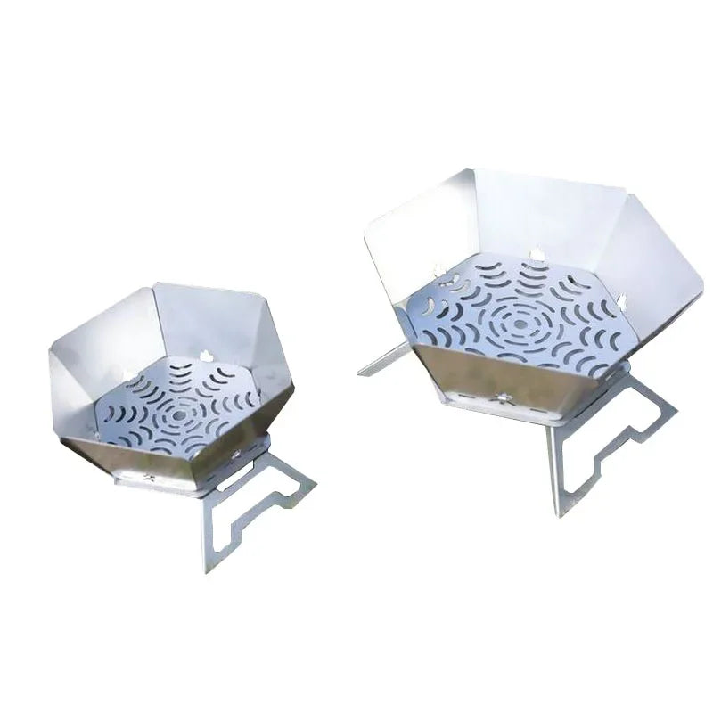 Camping Brazier Folding Bonfire Stove Portable Firewood Burner Campfire Furnace Outdoor Fire Wood Stove Burner Heater