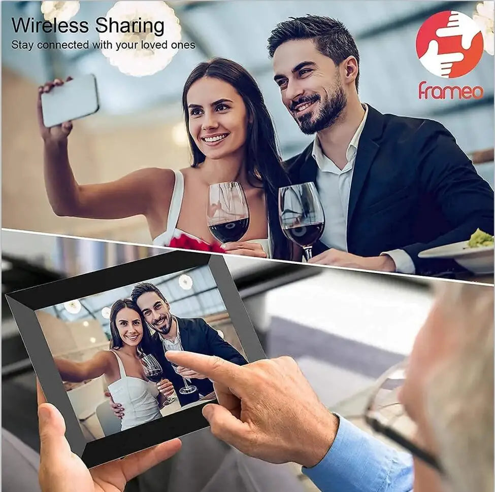 Digital Frame 10.1 Inch Uhale Frameo Digital Photo Frame WiFi 32GB/64GB Large Storage1280 x 800 HD IPS Touch Screen Auto-Rotate