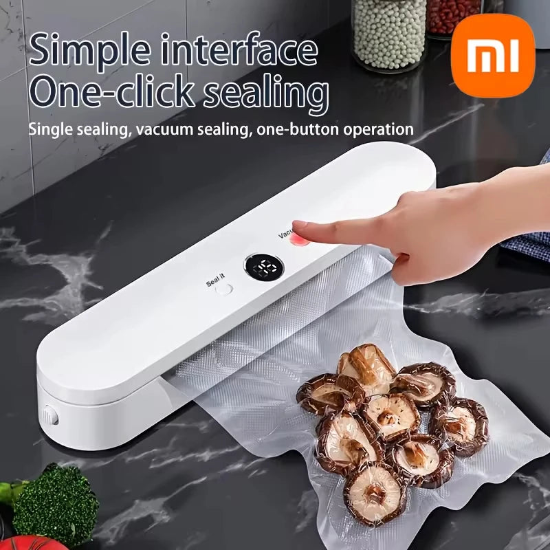 Xiaomi MIJIA Automatic Vacuum Sealer Machine For Food Storage With 10pcs Food Saver Bags 220V Sealing Machine Vacuum package New