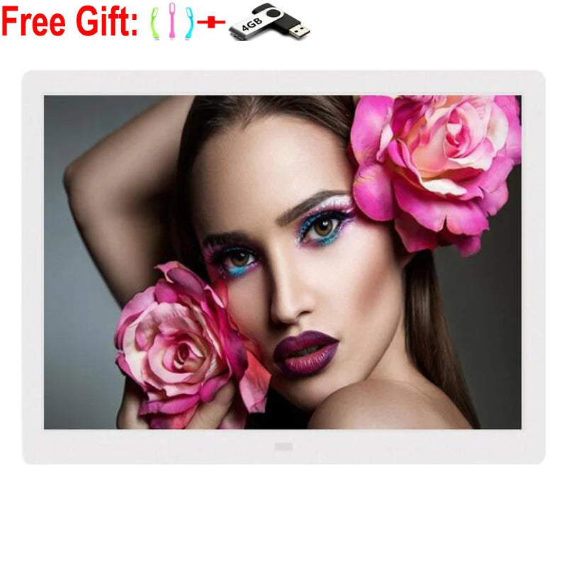 New 15/14 inch Screen LED Backlight HD 1280*800 Digital Photo Frame Electronic Album Picture Music Movie Full Function Good Gift