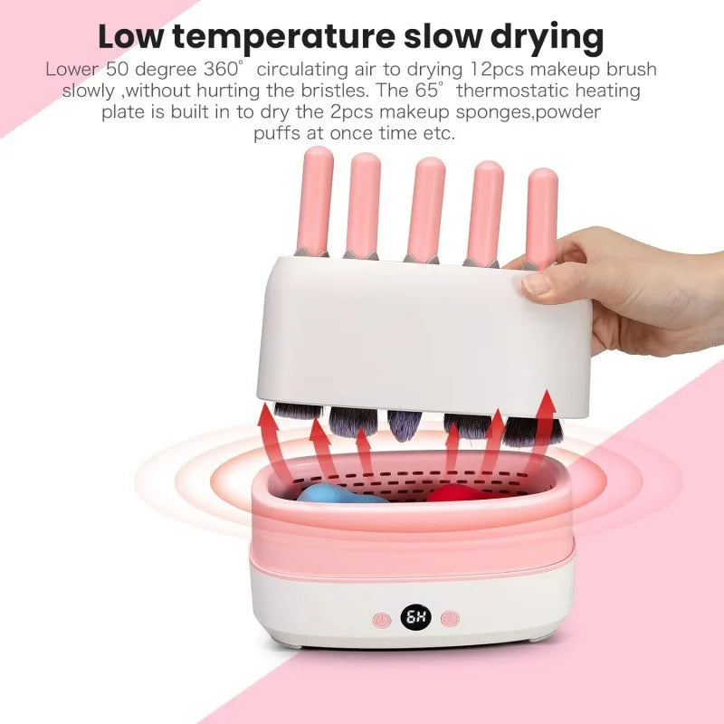 Makeup Brush Washing Machine Brush Cleaning Drying Machine Automatic Salon Supply Brush Cleaning Tool for Women Men Bathroom