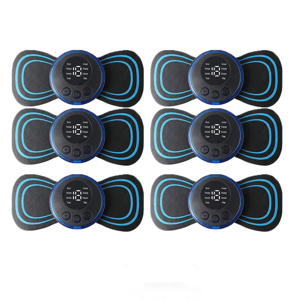 LCD Display EMS Neck Stretcher Electric Massager Cervical Vertebra Massage Patch for Muscle Pain Relief and Shoulder Relaxation