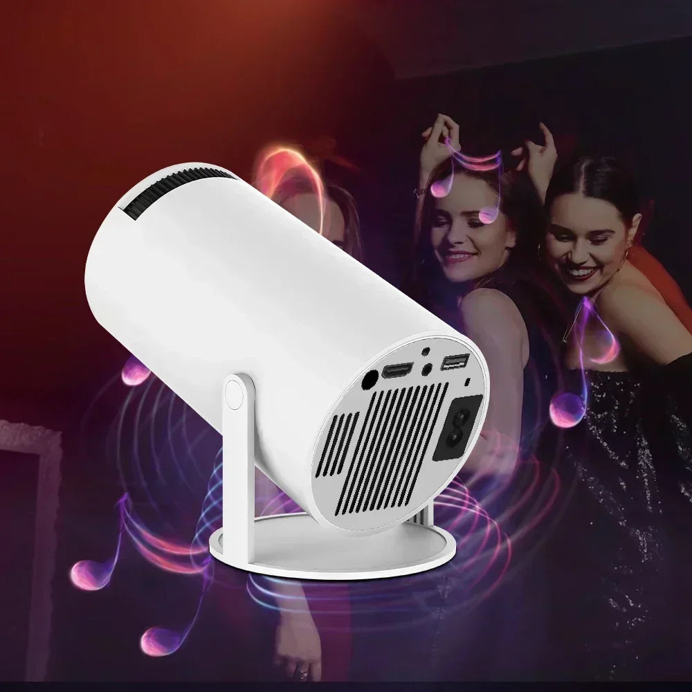 New 2024 4K Android 11 Dual Wifi6 200 ANSI Allwinner H713 BT5.0 1080P 1280*720P Home Cinema Outdoor Portable Projetor