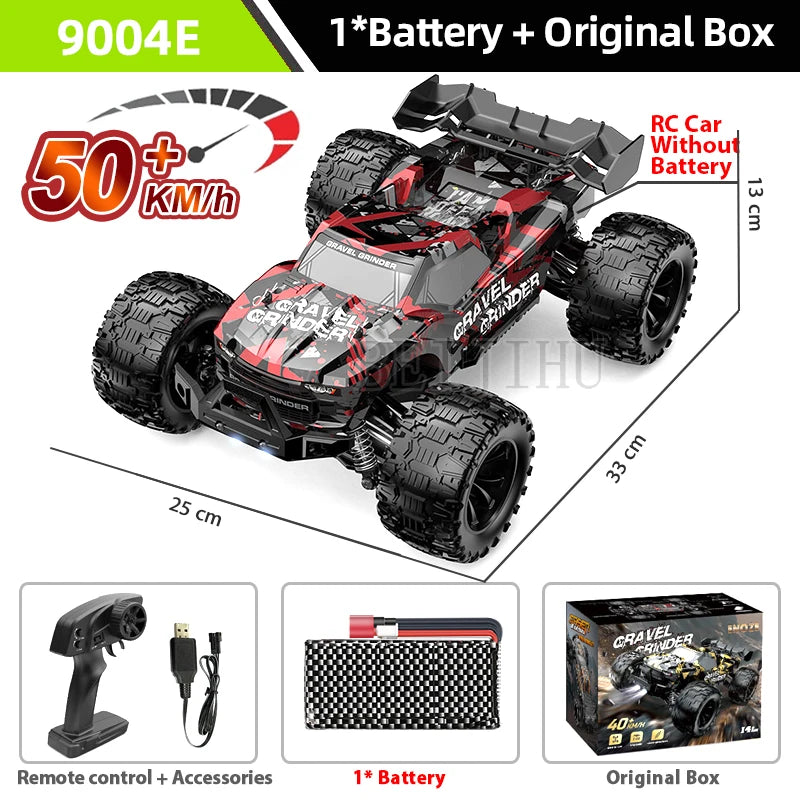 1:14 70KM/H Or 50KM/H 4WD RC Car With LED Remote Control Cars High Speed Drift Monster 4x4 Truck for Kids vs Wltoys 144001 Toys