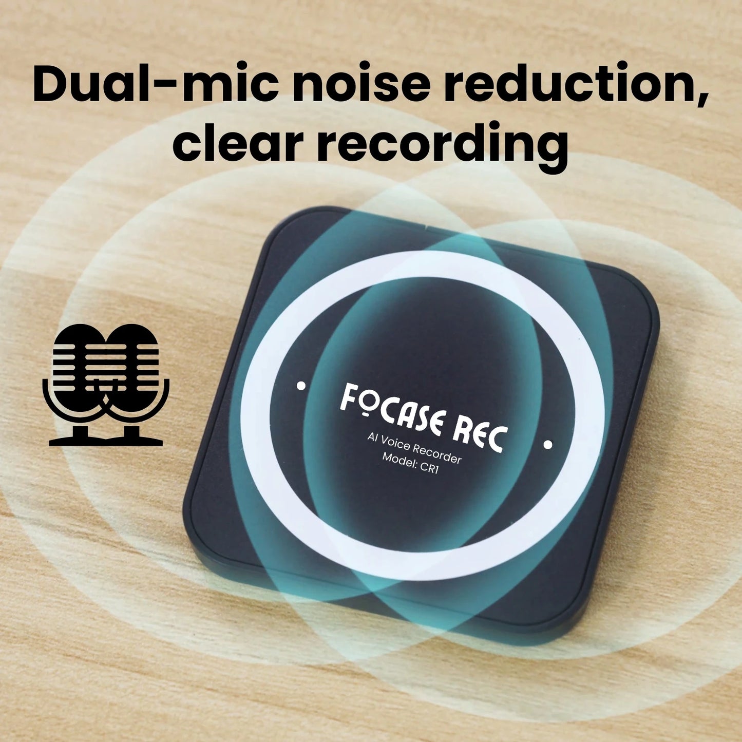 AI-Powered Voice Recorder and Call Recorder with Speech-to-Text & Summarization, Supports 100 Languages, 64GB Storage