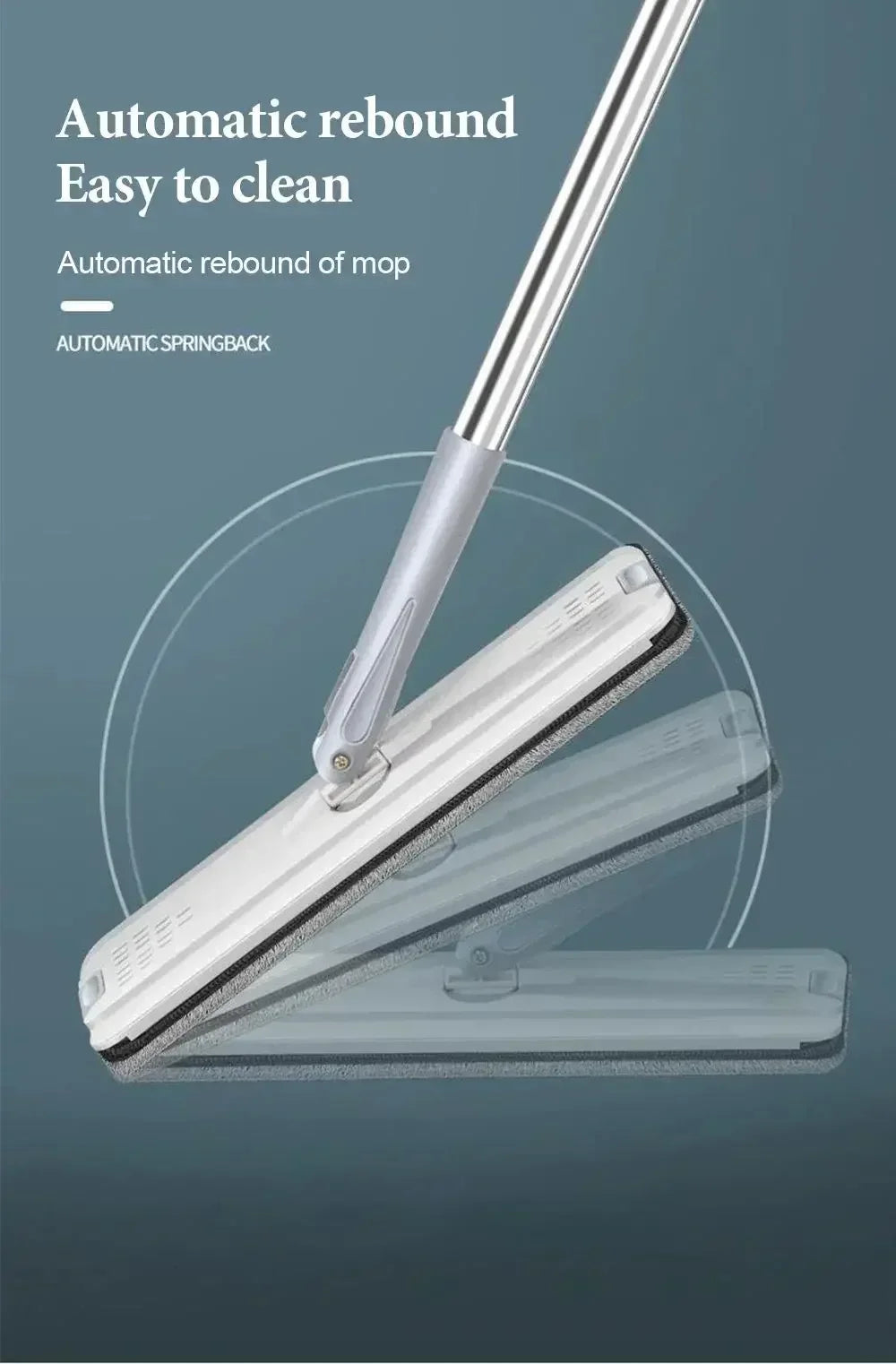 Mops with Bucket Thickened mop Clear Water Separation Lazy No Hand-Washing Squeeze Automatic Dewatering Broom Floor Cleaning Mop