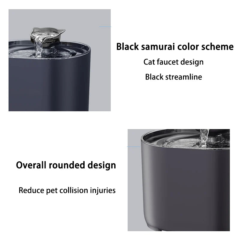 Cat Water Fountain Auto Filter USB Electric Mute Cats Dog Drinker Bowl Recirculate Filtring Drinker for Cats Pet Water Dispenser