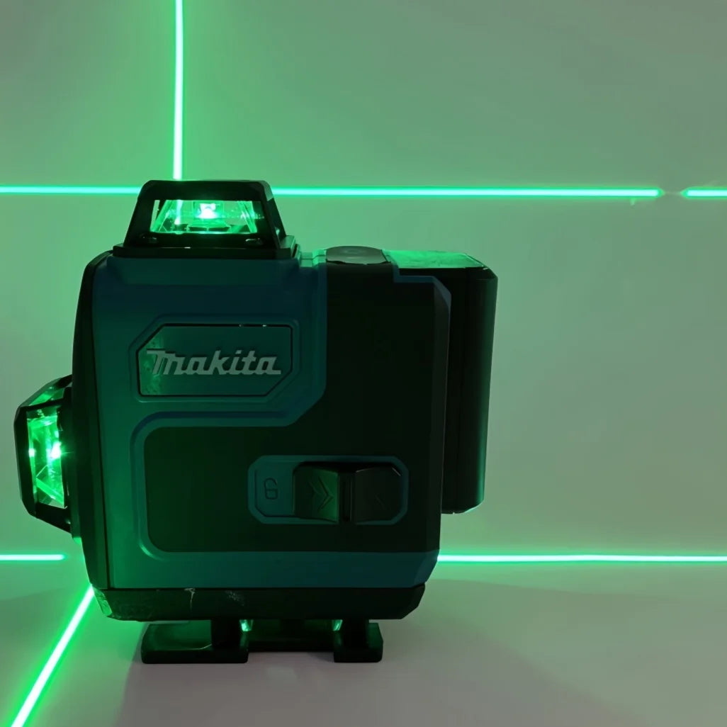 Makita 3D-4D 16Lines Laser Level 12V MAX CXT XPT Lithium-Ion Self-Leveling 360° 3-Plane Green Laser Level Measuring Instrument