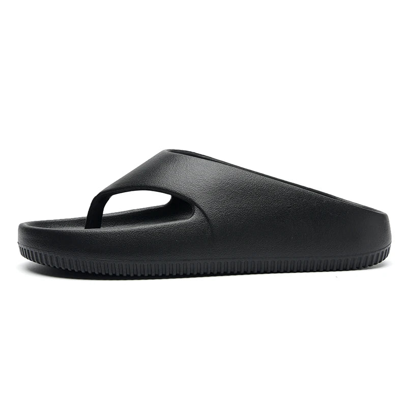 Mens Platform Flip Flops Summer Soft Sole EVA Slippers for Women Outdoor Casual Beach Shoes Home Non-slip Bathroom Couple Shoes