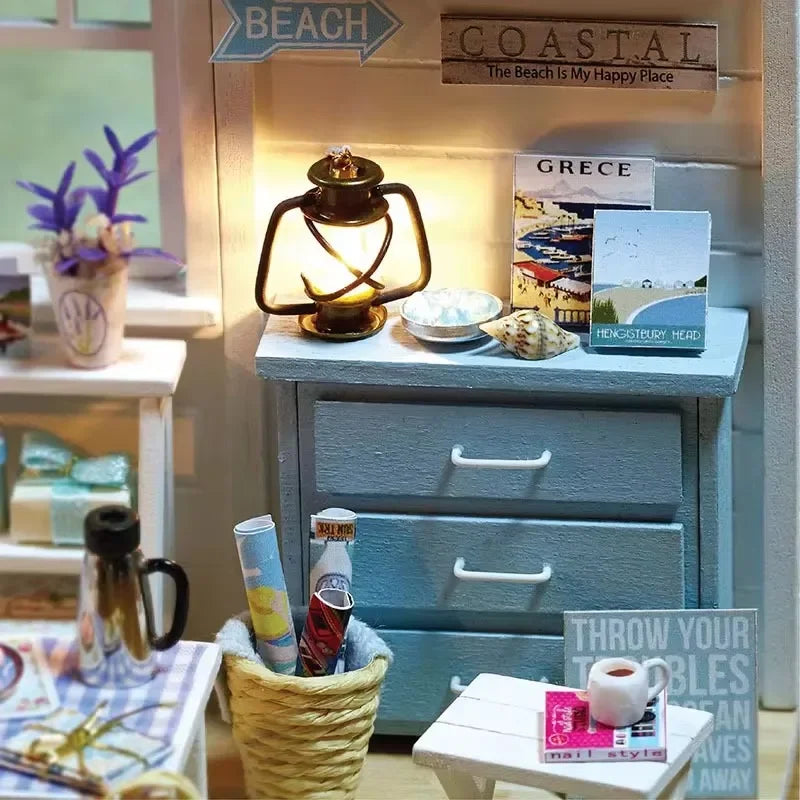 Diy Dollhouse Kit Diy Housedollhouse Miniature Furniture Mini House Children's Toy Gift Diy Dollhouse Wooden Toys for Girls