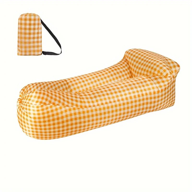 Outdoor Lazy Inflatable Sofa For Nap, Portable Air Mattress For Picnic, Camping Inflatable Mattress, Air Bed For Music Festival