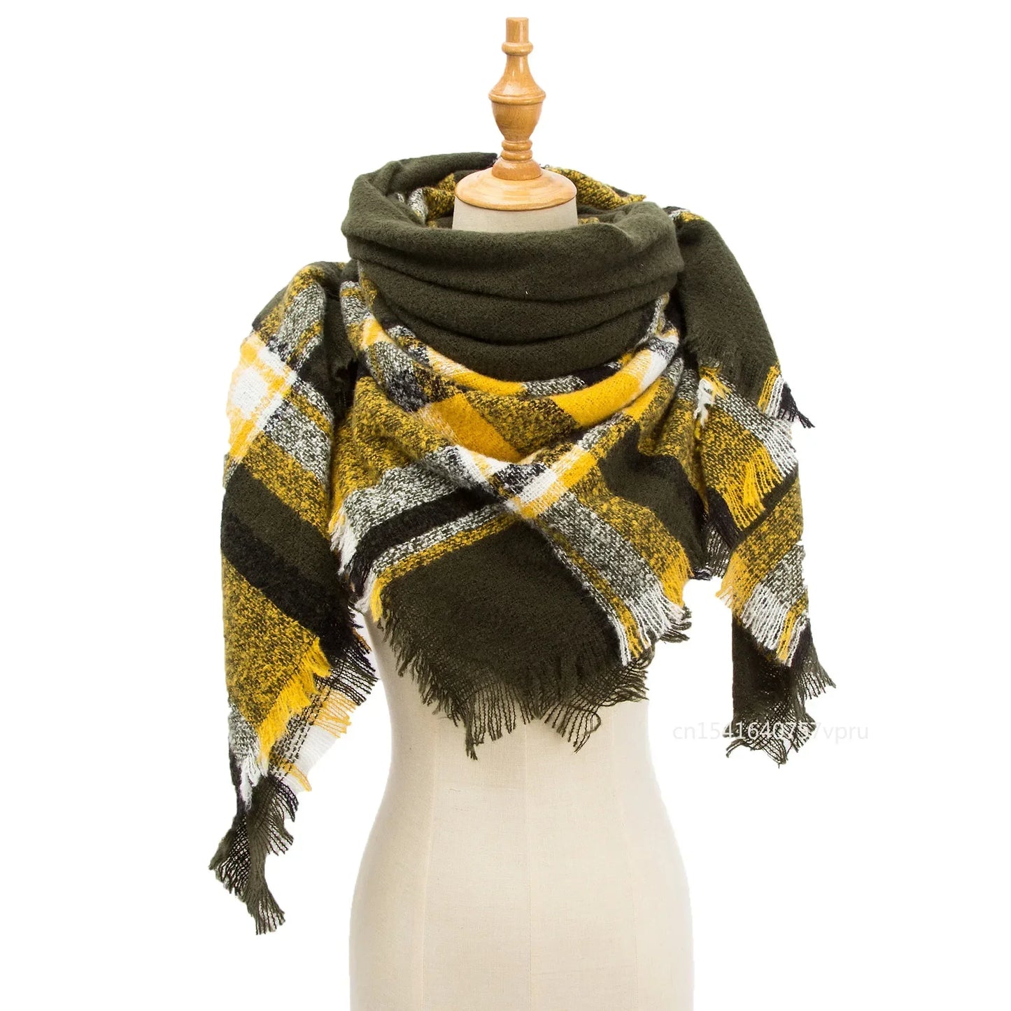 Newest Designer Scarf women luxury Plaid Scarves Shawls Brand Knitted Cashmere Bufandas Invierno Mujer Fashion Bandana Wrap