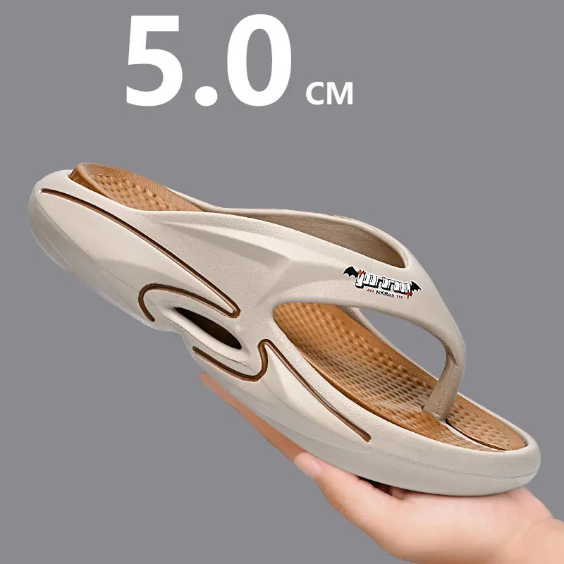 2024 New Mens Fashion Flip-flops Male Soft Slippers Comfortable Massage Summer Shoes Stylish Men Outdoor Sport Slippers Hot Sale