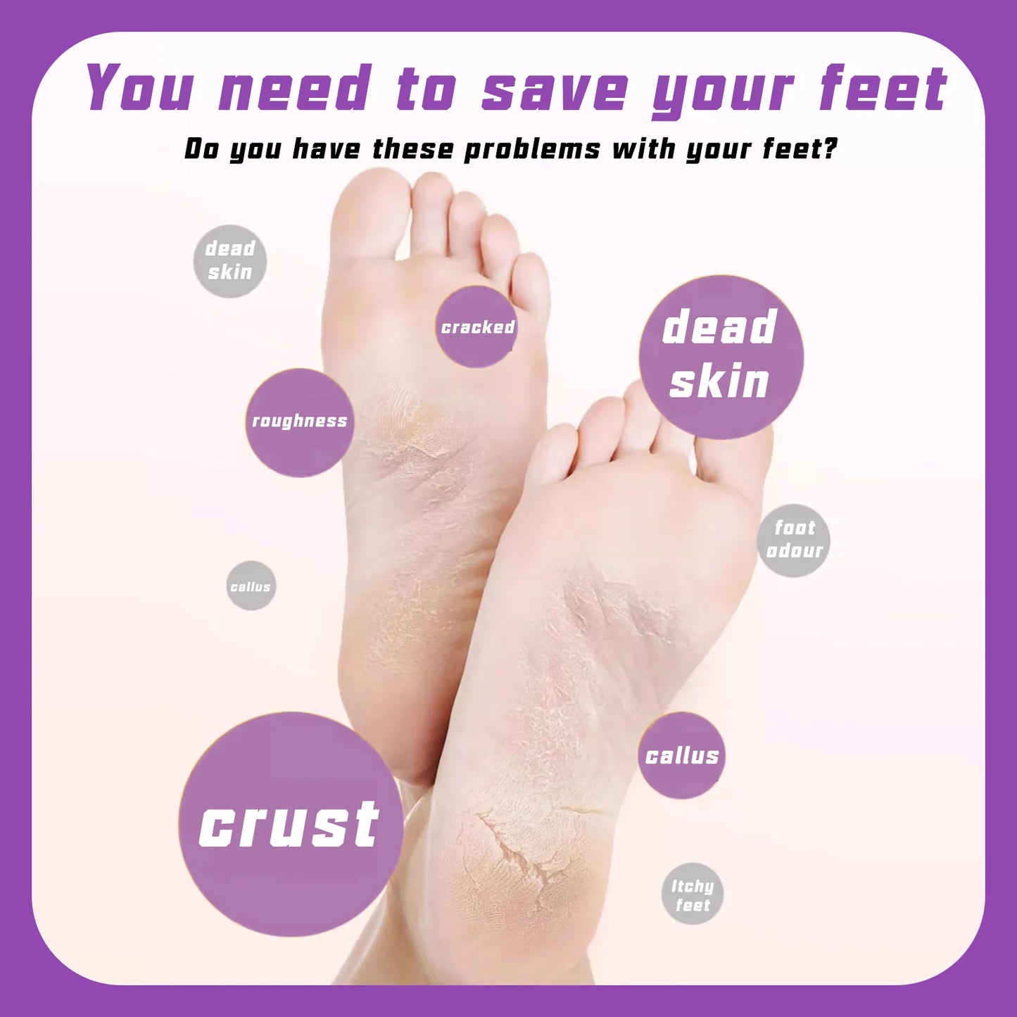 Electric Foot File - Callus Remover for Feet,Adjustable Speed Foot File with 60 Pcs Sandpaper Discs,Professional Pedicure Tool