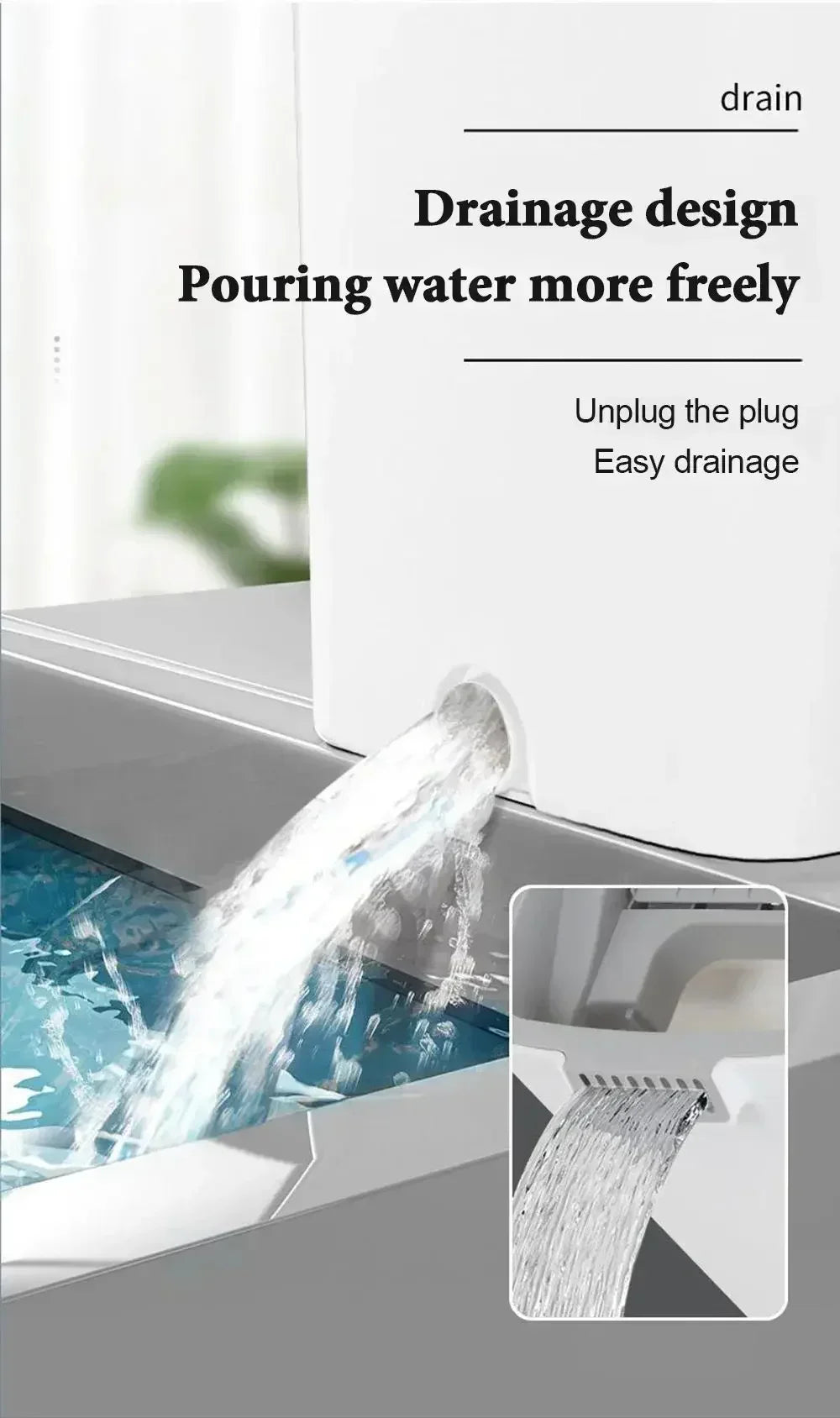 Mops with Bucket Thickened mop Clear Water Separation Lazy No Hand-Washing Squeeze Automatic Dewatering Broom Floor Cleaning Mop