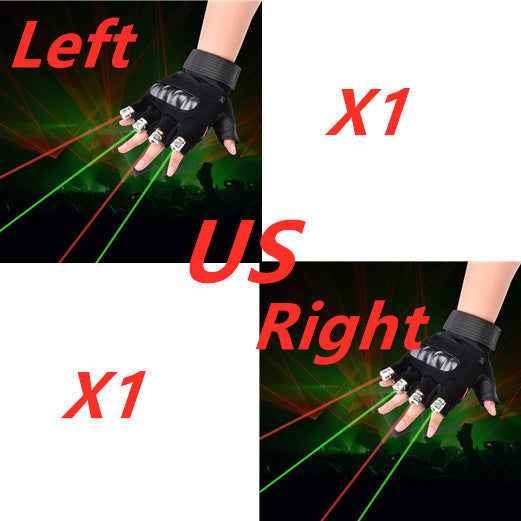 Stage Show Red Green Laser Gloves