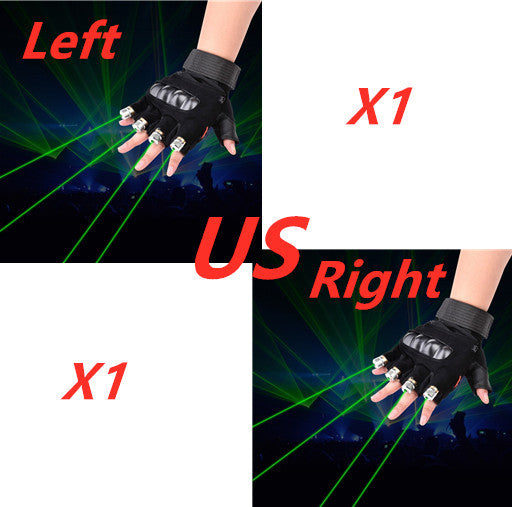 Stage Show Red Green Laser Gloves
