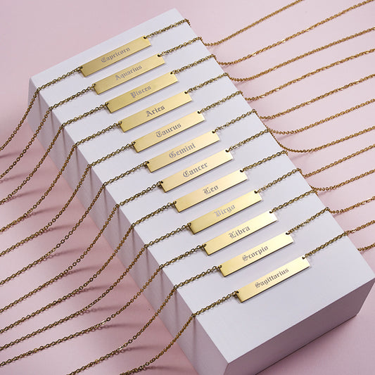Engraved Constellation Necklace