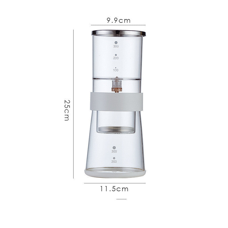 Glass Coffee Pot Mocha Cold Brew Cafetera Filter Coffee Pot Leakproof Thick Glass Tea Infuser Percolator Tool Espresso Maker