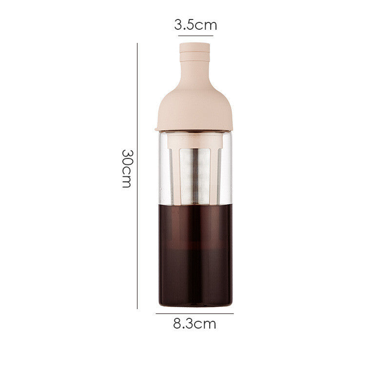 Glass Coffee Pot Mocha Cold Brew Cafetera Filter Coffee Pot Leakproof Thick Glass Tea Infuser Percolator Tool Espresso Maker